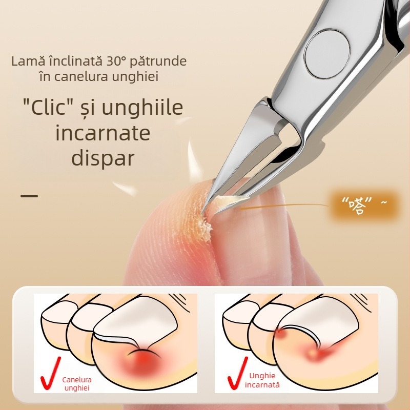 Unghiere simple, unghiere speciale pentru șanțul unghiilor, unghiere potrivite, instrumente pentru pedichiură oblică, unghiere pentru olecranon