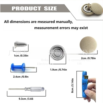 Set de 60 de catarame pentru acoperișul mașinii, cataramă de reparare a căderii pânzei de acoperiș, cataramă fixă lăsată pentru mașină