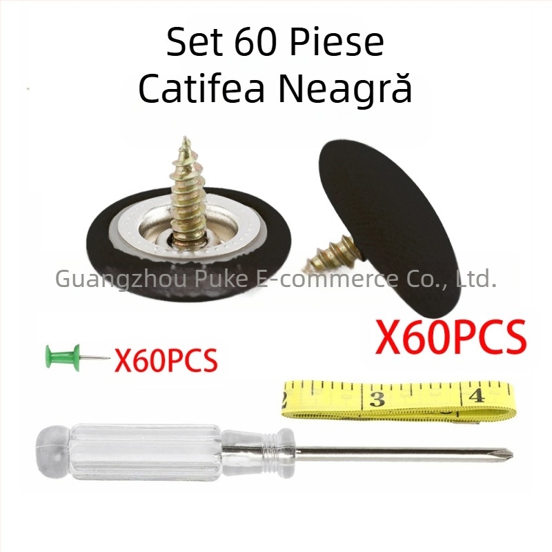 Set de 60 de catarame pentru acoperișul mașinii, cataramă de reparare a căderii pânzei de acoperiș, cataramă fixă lăsată pentru mașină