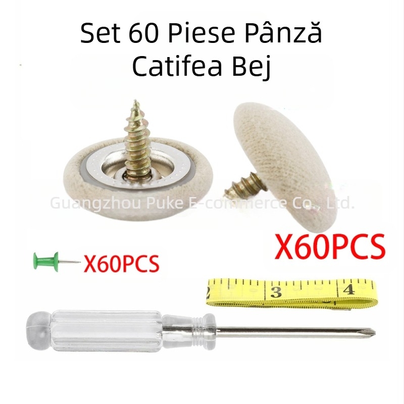 Set de 60 de catarame pentru acoperișul mașinii, cataramă de reparare a căderii pânzei de acoperiș, cataramă fixă lăsată pentru mașină