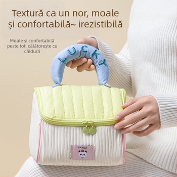 Geantă cosmetică drăguță pentru casă, geantă de depozitare portabilă moale, capacitate mare, geantă de călătorie de înaltă frumusețe, geantă de spălat portabilă