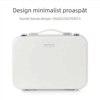 Geantă de machiaj cu lampă cu oglindă LED lampă portabilă profesională de călătorie cu capacitate mare pentru depozitarea cosmeticelor machiaj artist