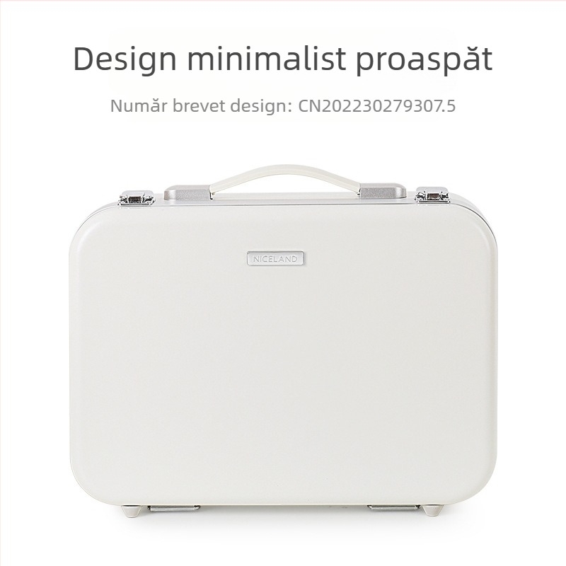 Geantă de machiaj cu lampă cu oglindă LED lampă portabilă profesională de călătorie cu capacitate mare pentru depozitarea cosmeticelor machiaj artist