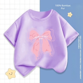 2242 # Tricou cu mânecă scurtă pentru fete, vară nouă, bluze cu mânecă jumătate, haine la modă pentru bebeluși, haine de vară pentru copii