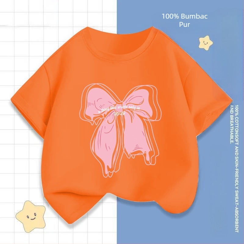 2242 # Tricou cu mânecă scurtă pentru fete, vară nouă, bluze cu mânecă jumătate, haine la modă pentru bebeluși, haine de vară pentru copii