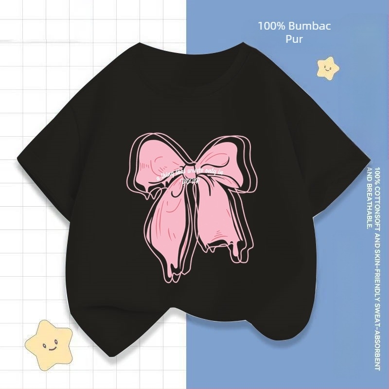 2242 # Tricou cu mânecă scurtă pentru fete, vară nouă, bluze cu mânecă jumătate, haine la modă pentru bebeluși, haine de vară pentru copii