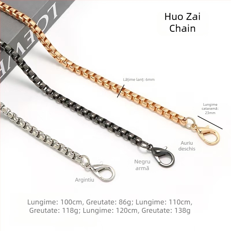 Lanț de geantă accesorii lanț de geantă cumpărați o singură geantă curea de schimb sub braț curea de umăr lanț metalic de înaltă calitate umăr crossbody geantă lanț
