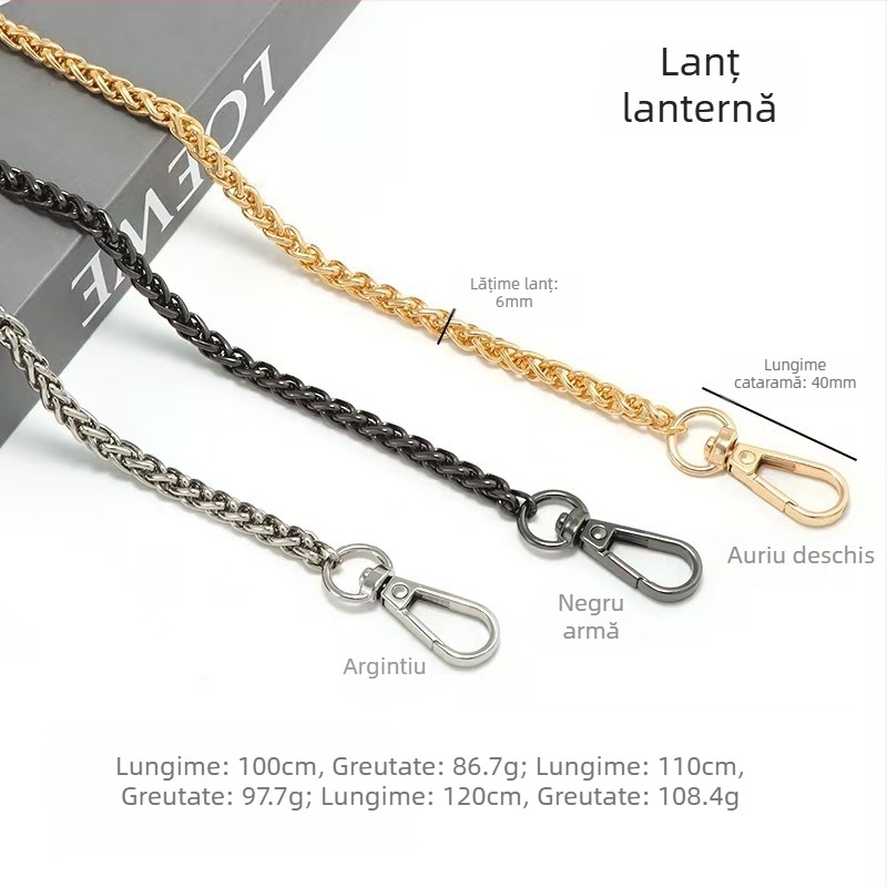 Lanț de geantă accesorii lanț de geantă cumpărați o singură geantă curea de schimb sub braț curea de umăr lanț metalic de înaltă calitate umăr crossbody geantă lanț