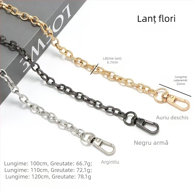 Lanț de geantă accesorii lanț de geantă cumpărați o singură geantă curea de schimb sub braț curea de umăr lanț metalic de înaltă calitate umăr crossbody geantă lanț