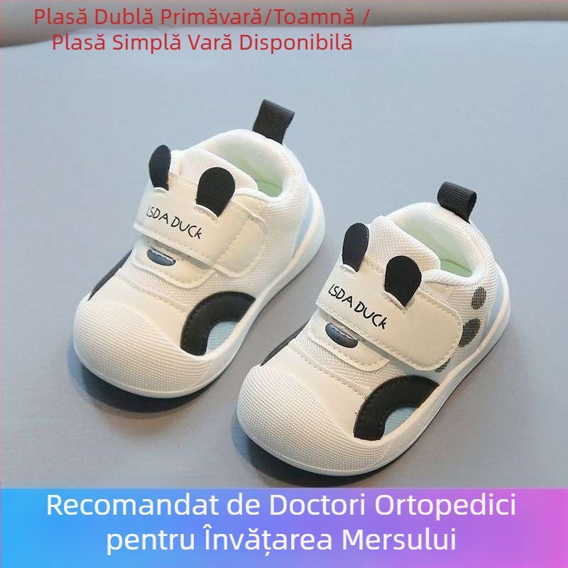 Pantofi respirabili pentru sugari, fete, pantofi de primăvară, antiderapanți, tălpi moi pentru primăvară și toamnă, 0-1-3 ani