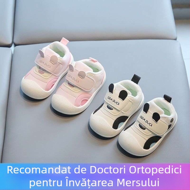Pantofi respirabili pentru sugari, fete, pantofi de primăvară, antiderapanți, tălpi moi pentru primăvară și toamnă, 0-1-3 ani