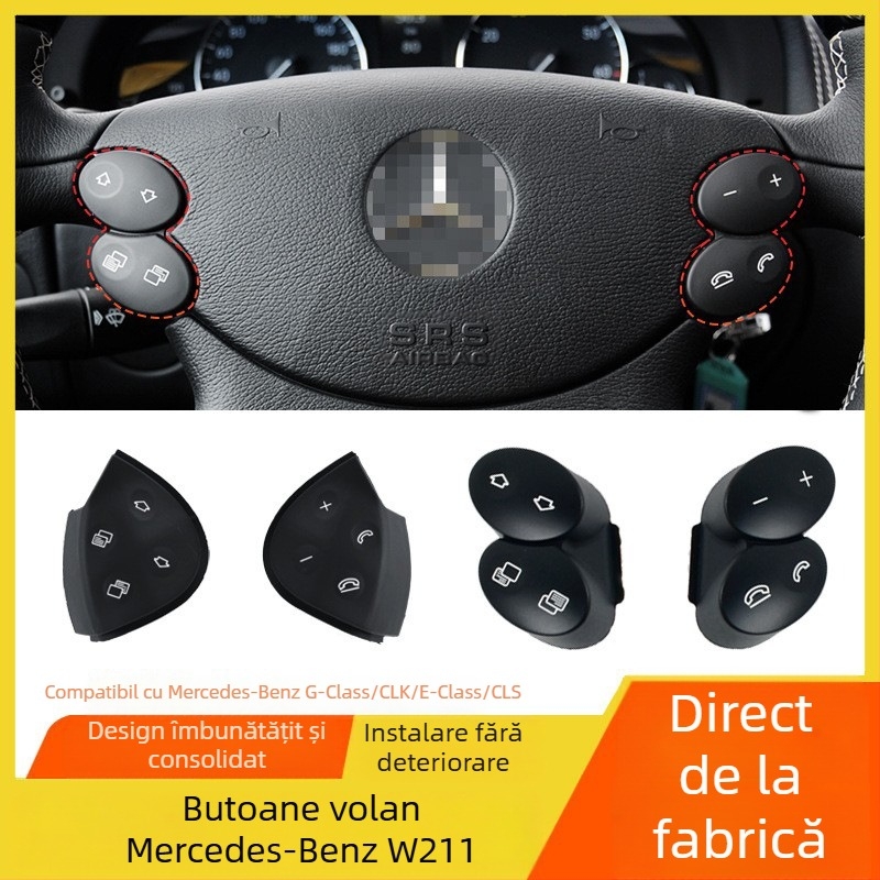 Potrivit pentru butoanele volanului vechi Mercedes-Benz E-Class W211 E200E260E300L, butoane volan multifuncționale