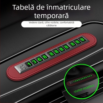 Ornamente digitale pentru plăcuțe de înmatriculare temporare pentru parcare, mutați mașina, personalitate creativă, telefon mobil, mutați plăcuța de înmatriculare pentru mașină