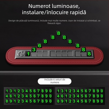 Ornamente digitale pentru plăcuțe de înmatriculare temporare pentru parcare, mutați mașina, personalitate creativă, telefon mobil, mutați plăcuța de înmatriculare pentru mașină