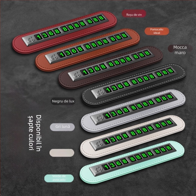 Ornamente digitale pentru plăcuțe de înmatriculare temporare pentru parcare, mutați mașina, personalitate creativă, telefon mobil, mutați plăcuța de înmatriculare pentru mașină
