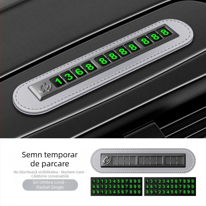 Ornamente digitale pentru plăcuțe de înmatriculare temporare pentru parcare, mutați mașina, personalitate creativă, telefon mobil, mutați plăcuța de înmatriculare pentru mașină