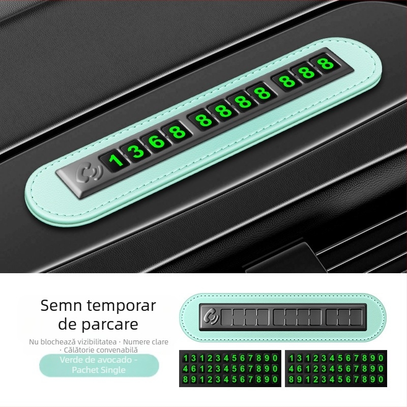 Ornamente digitale pentru plăcuțe de înmatriculare temporare pentru parcare, mutați mașina, personalitate creativă, telefon mobil, mutați plăcuța de înmatriculare pentru mașină