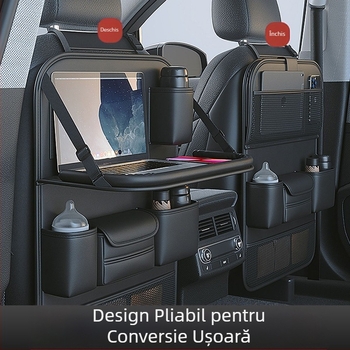 Geantă de depozitare pentru spătarul scaunului auto, geantă de depozitare multifuncțională pentru spătarul scaunului, geantă agățată, depozitare pentru scaunul din spate al mașinii, agățat în interiorul mașinii