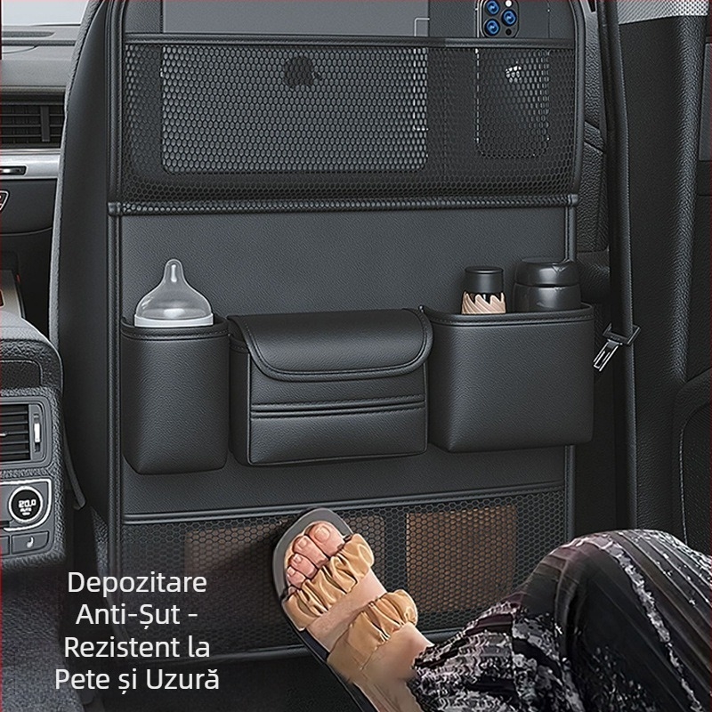 Geantă de depozitare pentru spătarul scaunului auto, geantă de depozitare multifuncțională pentru spătarul scaunului, geantă agățată, depozitare pentru scaunul din spate al mașinii, agățat în interiorul mașinii