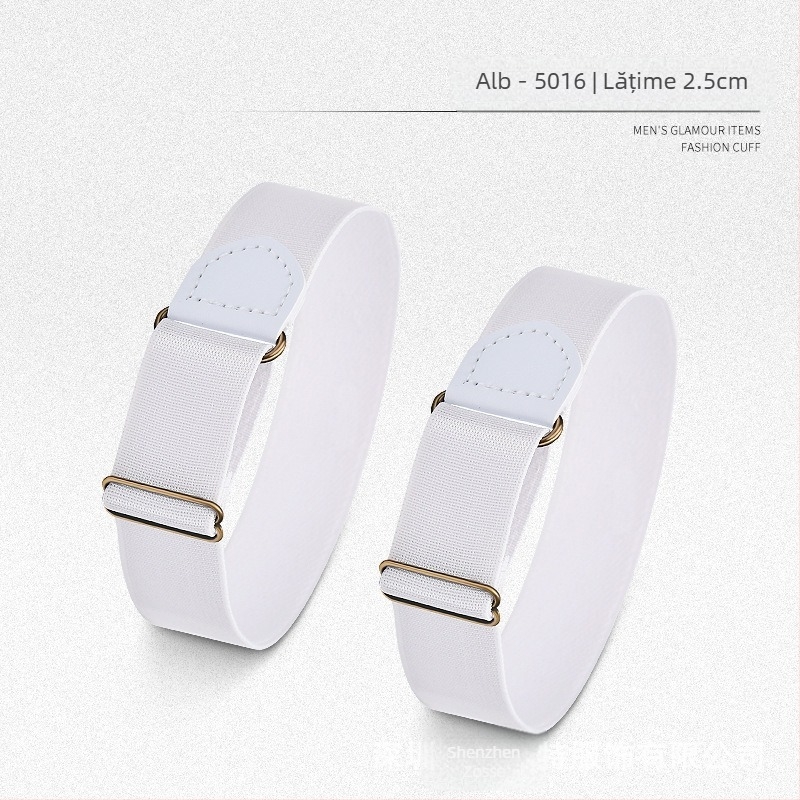 Mâneci de cămașă pentru bărbați, scurtarea manșetelor cu mâneci artefacte, europene și americane, retro fixe, barman fancy, cămașă de bar, inel anti-alunecare