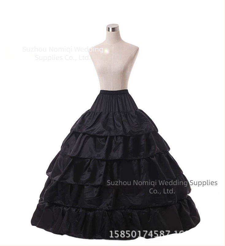 Suport pentru fustă en-gros cu patru inele de oțel, cu cinci diametrul frunzelor de lotus, fustă de mireasă, super baldachin, furnizare directă din fabrică, în stoc