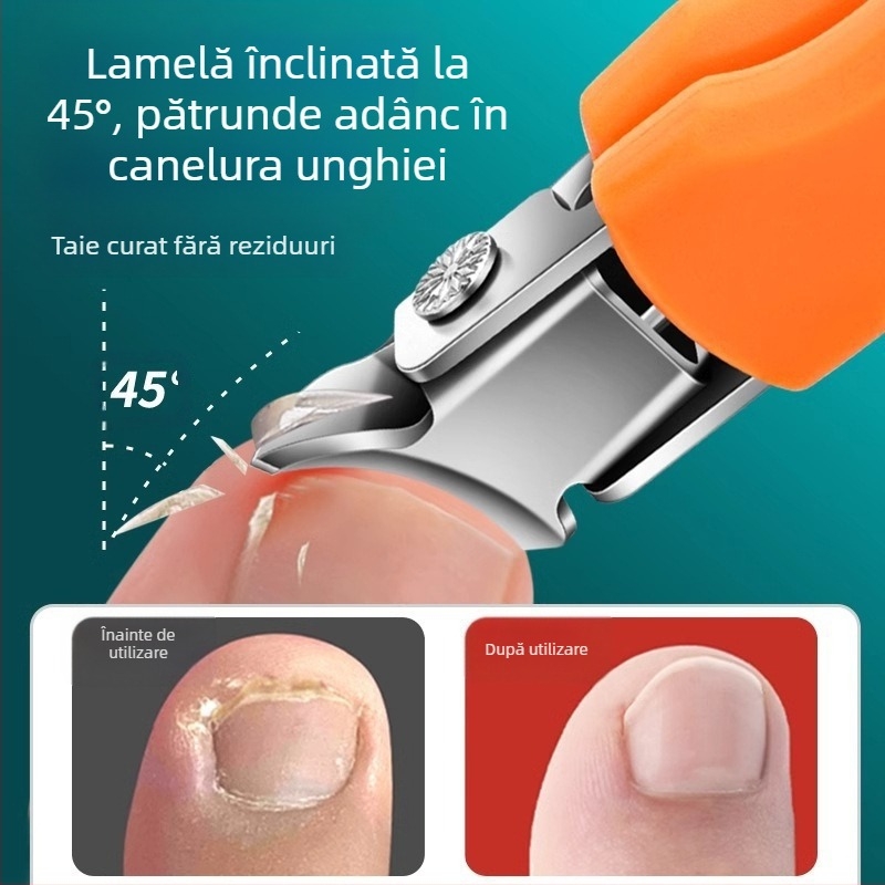 Unghiere cu deschidere largă în stoc pentru canelura unghiilor, unghiere ascuțite și unghii anti-stropire, foarfece de manichiură