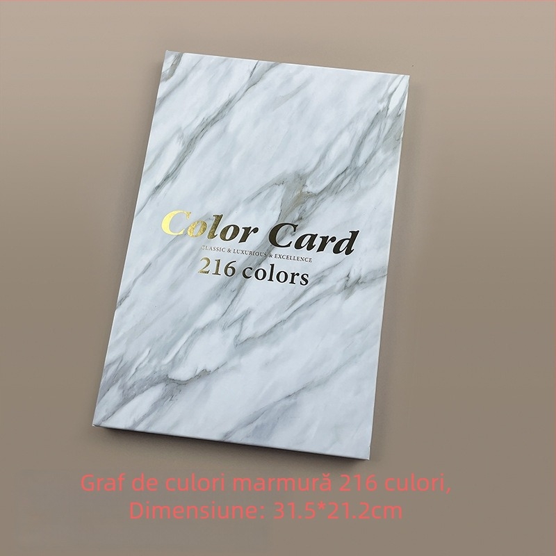 Placă de culori din marmură pentru manichiură, vânzare transfrontalieră, afișaj simplu cu card de culori, afișaj cu lipici pentru ojă, placă de afișare cu mostre