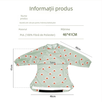 Salopă impermeabilă pentru copii, în stil danez, de toamnă și de iarnă, pentru bebeluși, anti-îmbrăcare, pentru scaun de masă, bavetă pentru mâncat