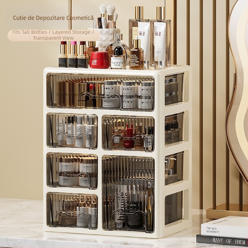 Cutie de depozitare tip sertar pentru birou, organizator de papetărie pentru dormitor, dulap de dosare pentru birou, comodă, cutie de depozitare pentru cosmetice