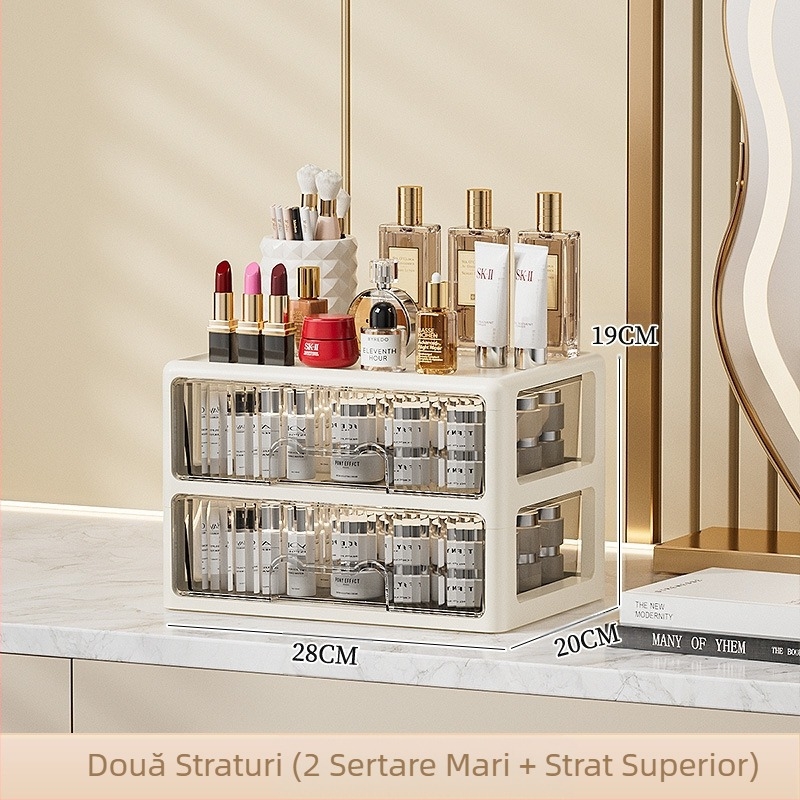Cutie de depozitare tip sertar pentru birou, organizator de papetărie pentru dormitor, dulap de dosare pentru birou, comodă, cutie de depozitare pentru cosmetice