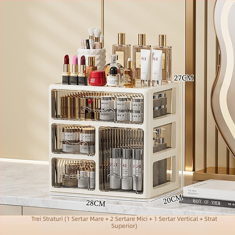 Cutie de depozitare tip sertar pentru birou, organizator de papetărie pentru dormitor, dulap de dosare pentru birou, comodă, cutie de depozitare pentru cosmetice