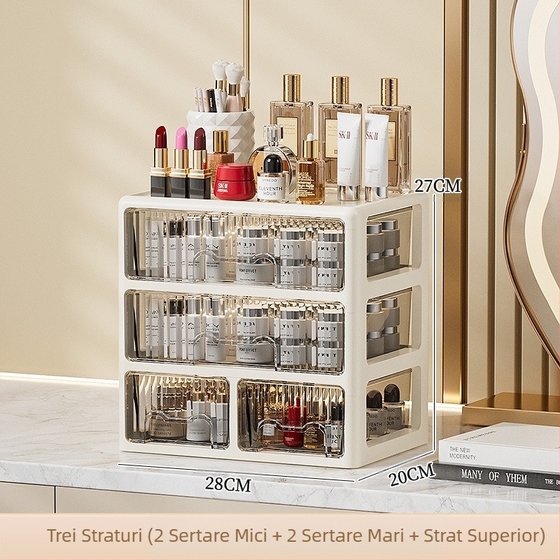 Cutie de depozitare tip sertar pentru birou, organizator de papetărie pentru dormitor, dulap de dosare pentru birou, comodă, cutie de depozitare pentru cosmetice