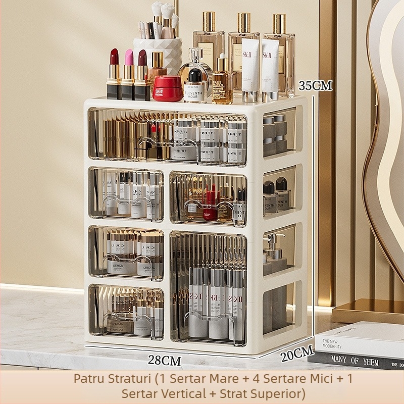 Cutie de depozitare tip sertar pentru birou, organizator de papetărie pentru dormitor, dulap de dosare pentru birou, comodă, cutie de depozitare pentru cosmetice