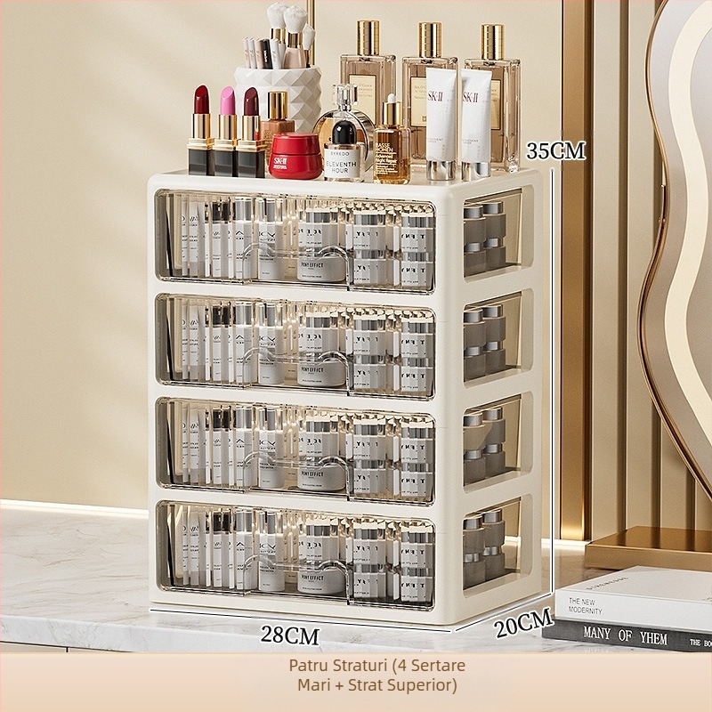 Cutie de depozitare tip sertar pentru birou, organizator de papetărie pentru dormitor, dulap de dosare pentru birou, comodă, cutie de depozitare pentru cosmetice