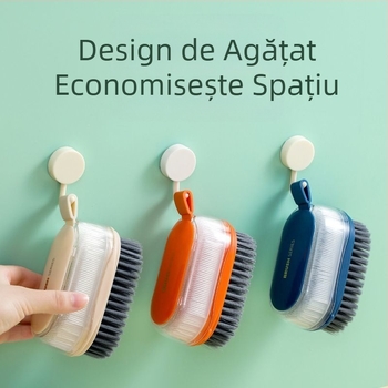 Perie de curățare multifuncțională pentru uz casnic, fără rănire, super moale, pentru pantofi, perie de curățare a părului moale, perie de pantofi cu dublă spălare, perie pentru artefacte