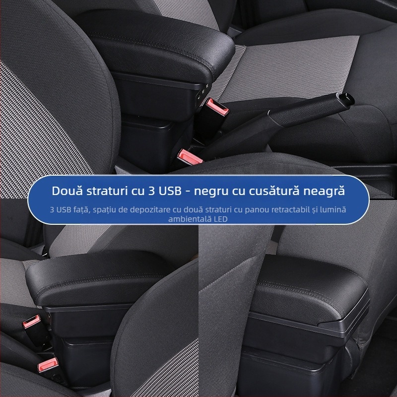 Aplicabil pentru cotiera Volkswagen Sagitar 07-11, cutie de depozitare pentru cotiera centrală veche Golf 6, modificare accesorii