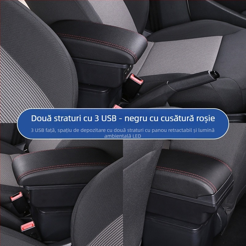 Aplicabil pentru cotiera Volkswagen Sagitar 07-11, cutie de depozitare pentru cotiera centrală veche Golf 6, modificare accesorii