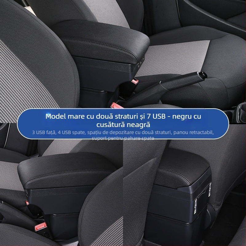 Aplicabil pentru cotiera Volkswagen Sagitar 07-11, cutie de depozitare pentru cotiera centrală veche Golf 6, modificare accesorii