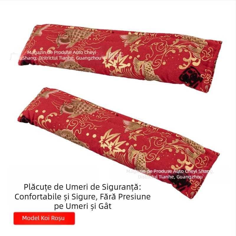 Husă de protecție pentru umăr auto, husă japoneză și pentru centura de siguranță pentru moară de vânt, husă de protecție auto, husă decorativă pentru centura de siguranță