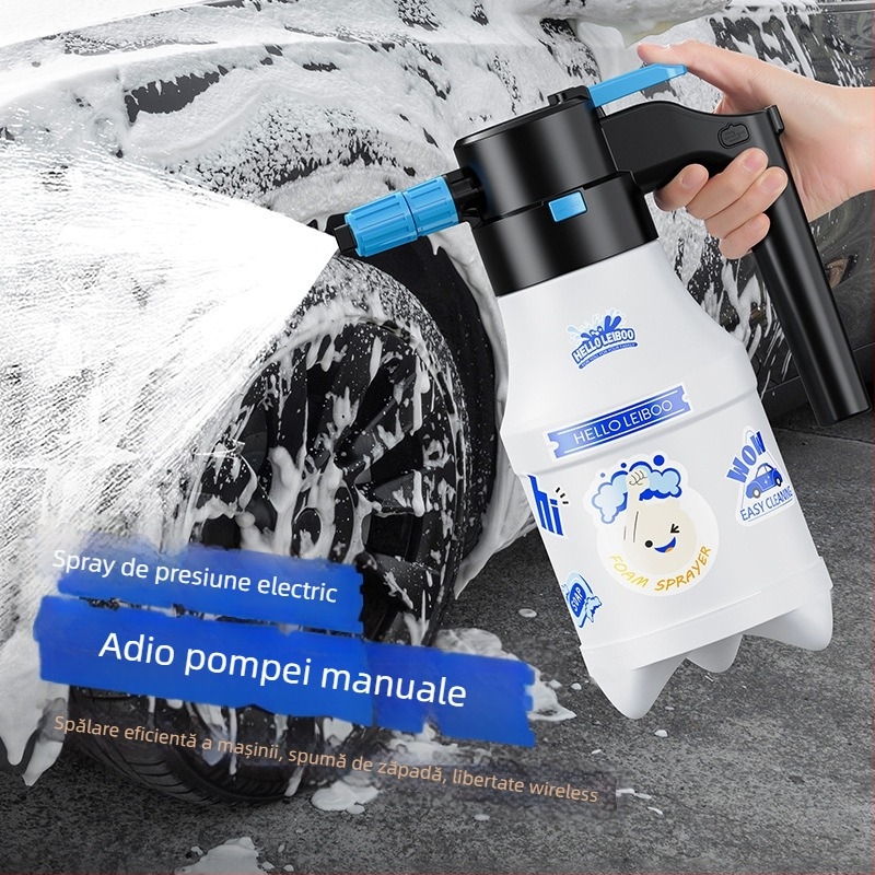 Spălătorie auto electrică cu spumă specială, stropitoare pneumatică cu încărcare wireless, pulverizator de grădinărit, cap de pulverizare