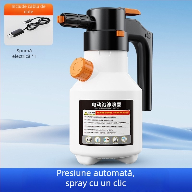 Spălătorie auto electrică cu spumă specială, stropitoare pneumatică cu încărcare wireless, pulverizator de grădinărit, cap de pulverizare