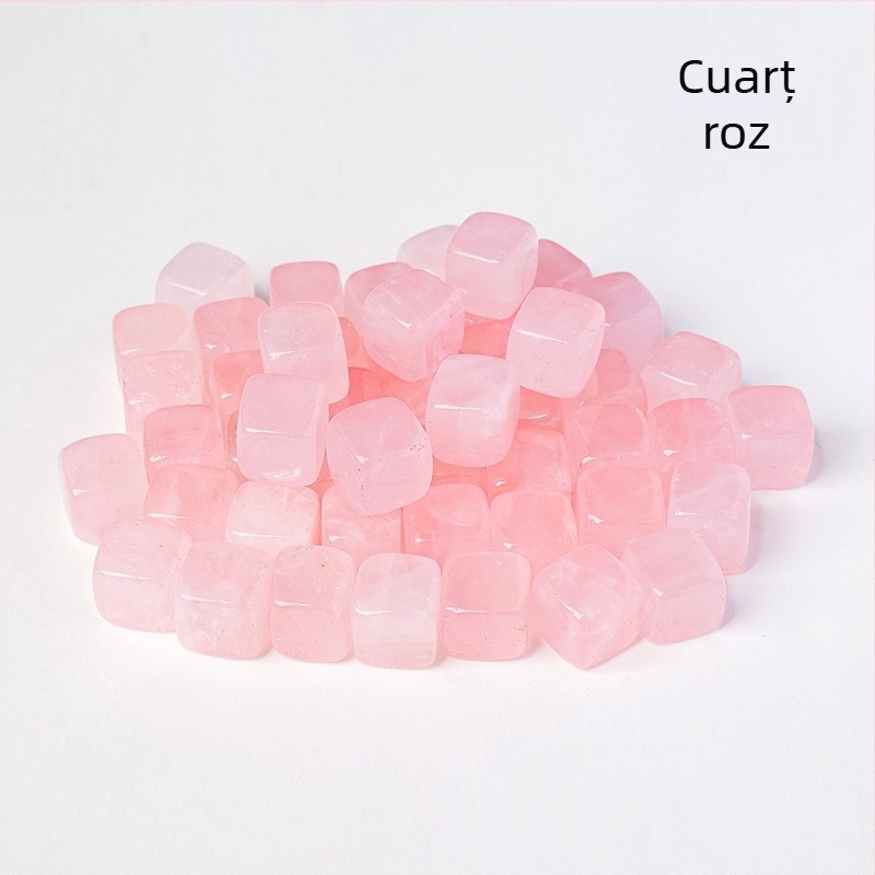 Piatră naturală de cristal originală, 13 mm pătrat, colorat, cristal semiprețios, piatră demagnetizată, ornamente decorative pentru acvariu