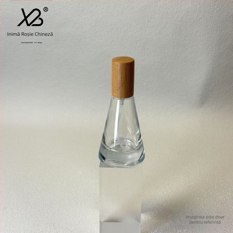 Nou în stoc 20ml sticlă conică de ceai înghețată cu fund gros, sticlă cu pulverizator, pipetă, ulei esențial, sticlă de parfum, sub-sticlă esență