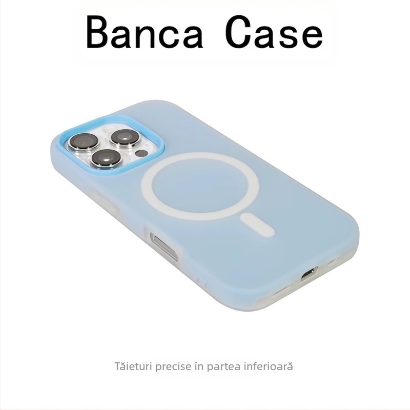 Carcasă magnetică Skin-Feel Jelly, două în unu, potrivită pentru iPhone 17 Pro Max, design simplu pentru Apple 16 Pro