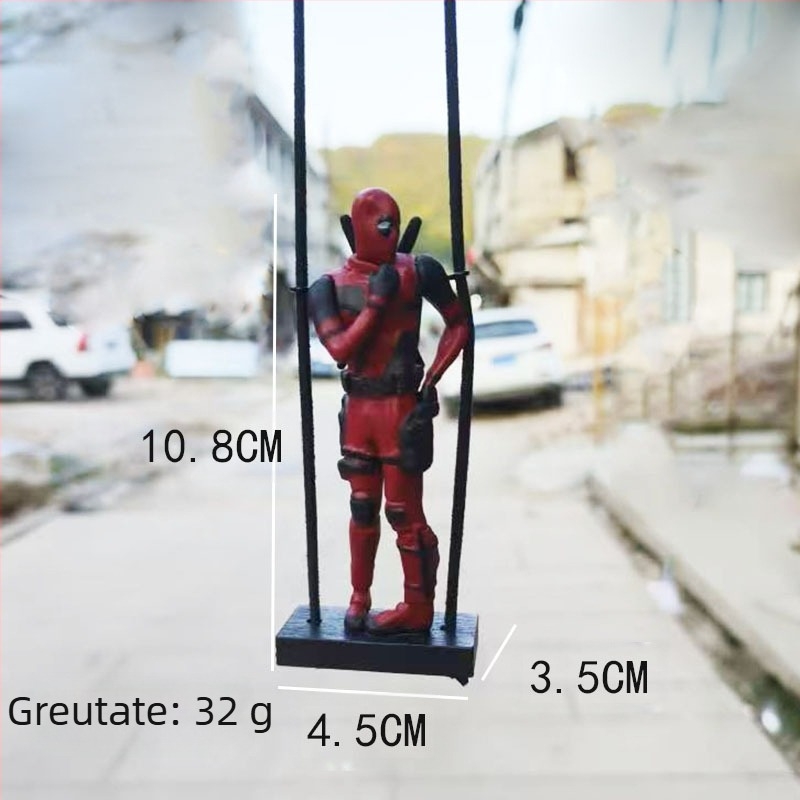 Desen animat Deadpool oglindă retrovizoare auto pandantiv auto citire mici accesorii auto ieftine pandantiv auto interior