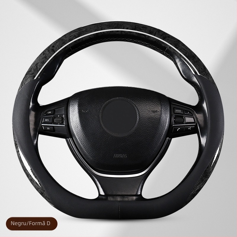 Husă volan auto, model lemn de piersică, pentru patru sezoane, universală, antiderapantă, absorbantă de transpirație, de înaltă calitate, populară, decorativă, de vară, pentru bărbați