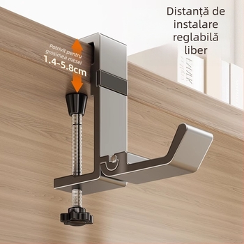 Cârlig pentru ghiozdan, birou pentru studenți, agățat lateral, ghiozdan, fără perforații, puternic, portant, pentru dormitor, birou, fără sudură, agățat, geantă artefact