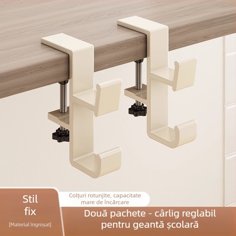 Cârlig pentru ghiozdan, birou pentru studenți, agățat lateral, ghiozdan, fără perforații, puternic, portant, pentru dormitor, birou, fără sudură, agățat, geantă artefact