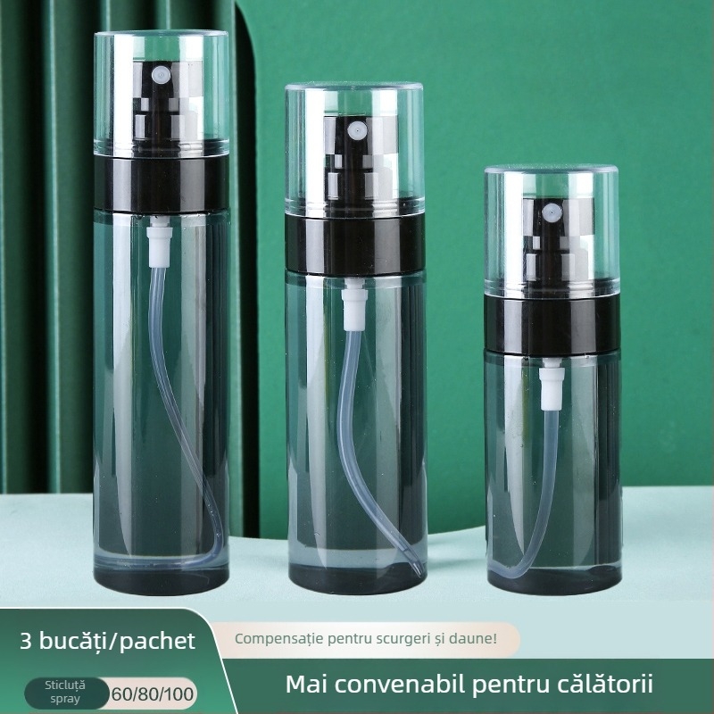 Sticlă de pulverizare ultra-fină, sticlă de reumplere pentru călătorii, machiaj facial, hidratare, portabil, tip push, alcool, sticlă mică de pulverizare pentru călătorii