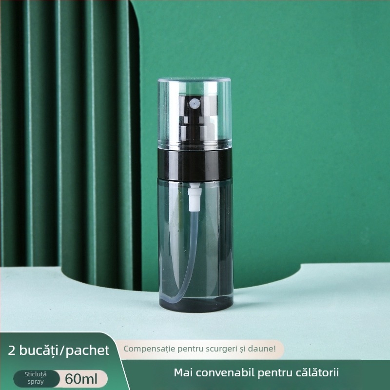 Sticlă de pulverizare ultra-fină, sticlă de reumplere pentru călătorii, machiaj facial, hidratare, portabil, tip push, alcool, sticlă mică de pulverizare pentru călătorii